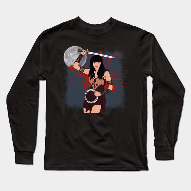 Xena Long Sleeve T-Shirt by By Diane Maclaine